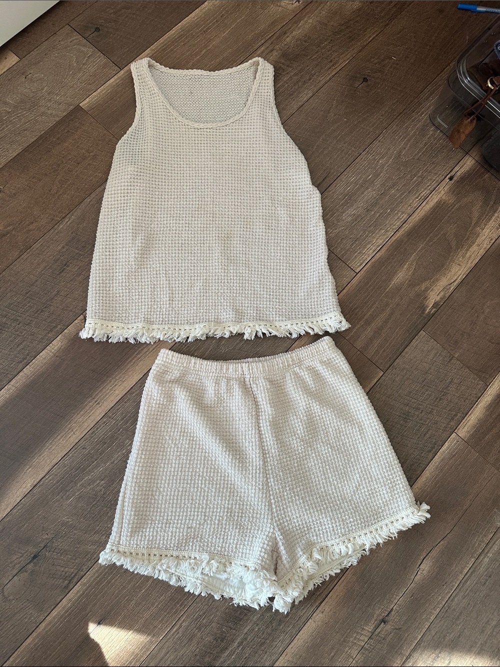 Waffle Knit Set